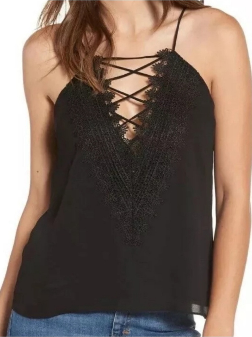 NWT Strappy Lace Camisole Top